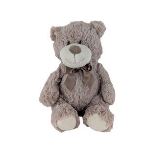 Kellytoy Light Brown Teddy Bear Plush 10" Stuffed Animal Toy 2020 Bow Tie